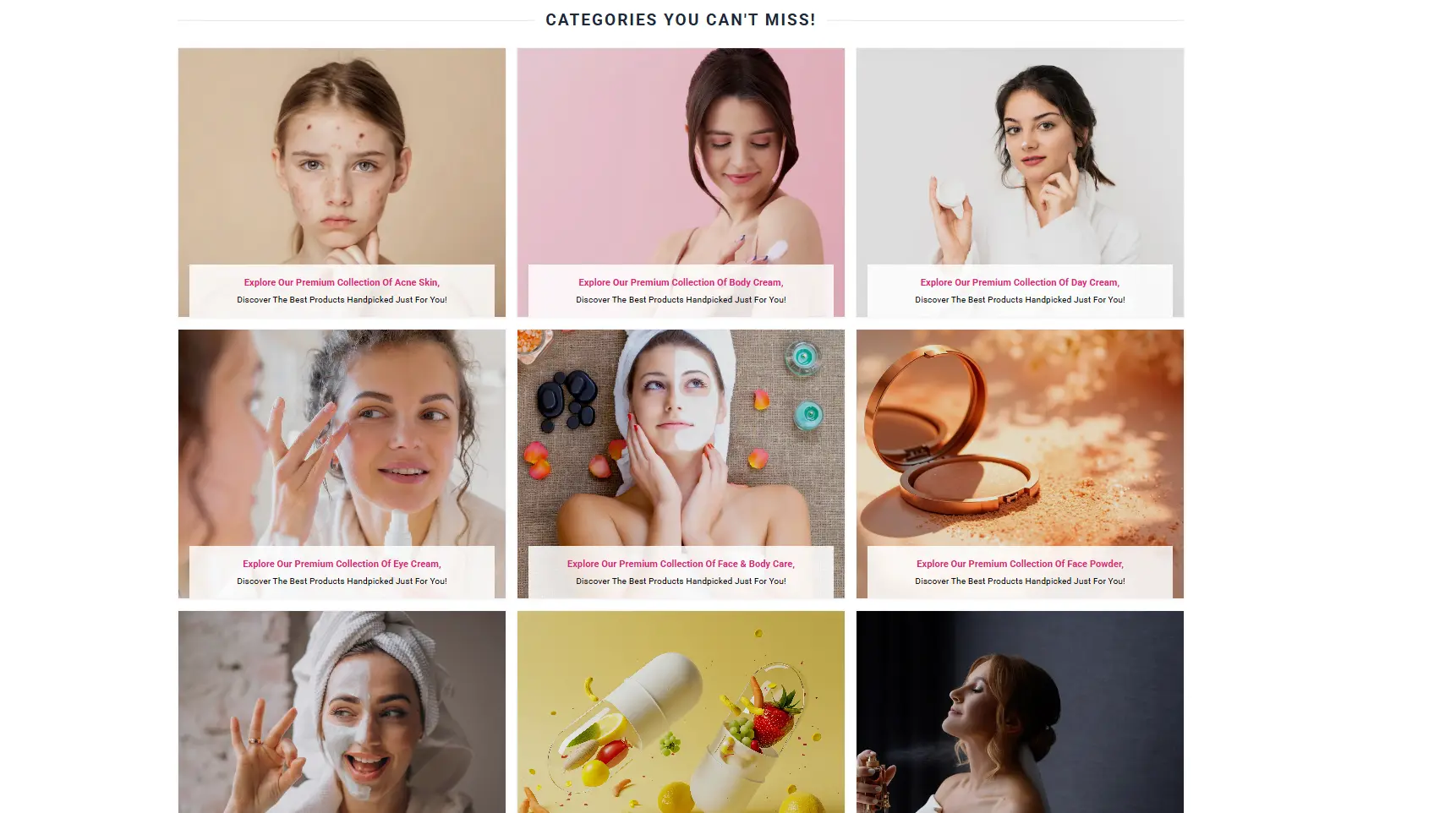 Beauty Products Website